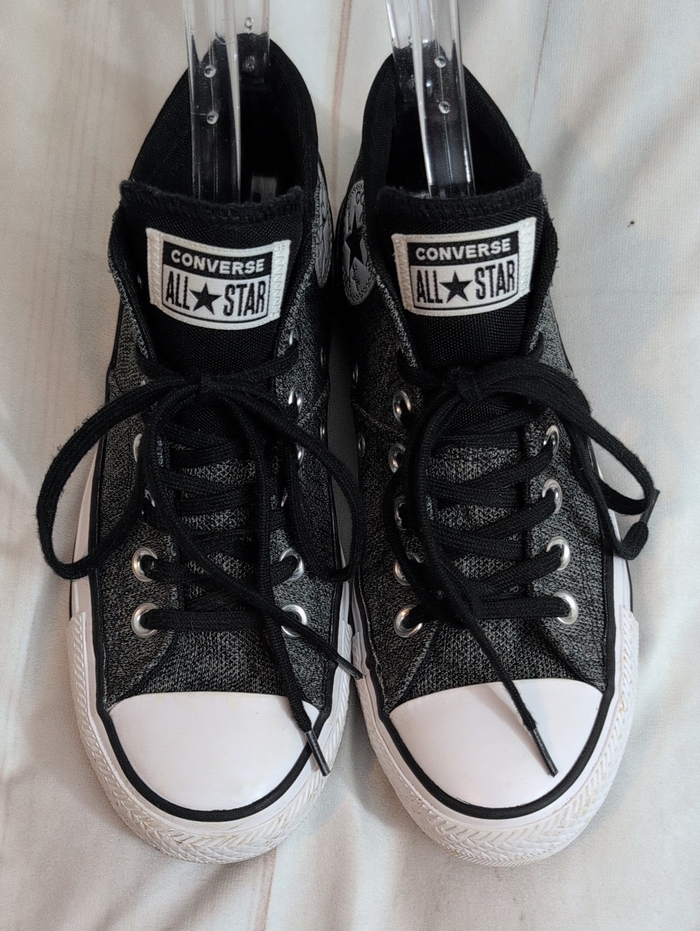 Converse Chuck Taylor All Star Madison Mid Womens 7 Gray Black Knit 562491C
